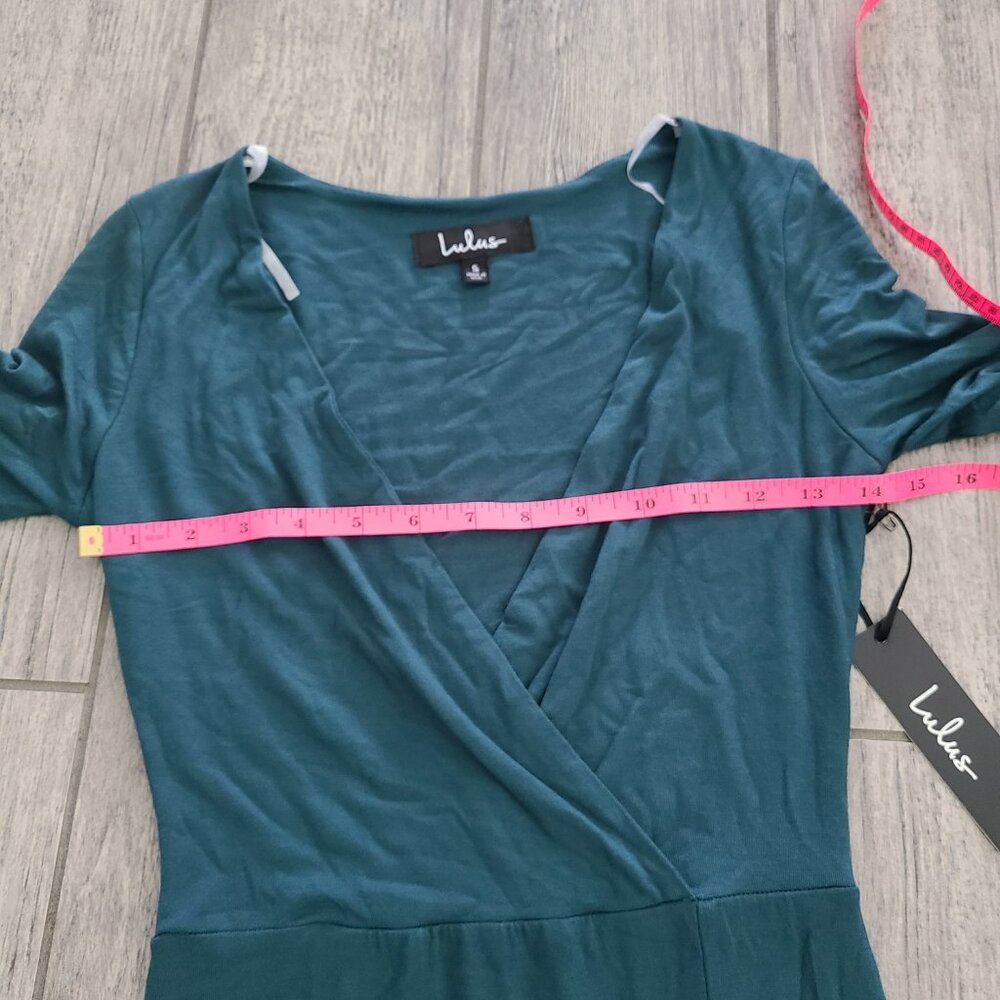 Lulus Maxi Dress Green Long Sleeve Women's Size Small NWT - Picture 9 of 13